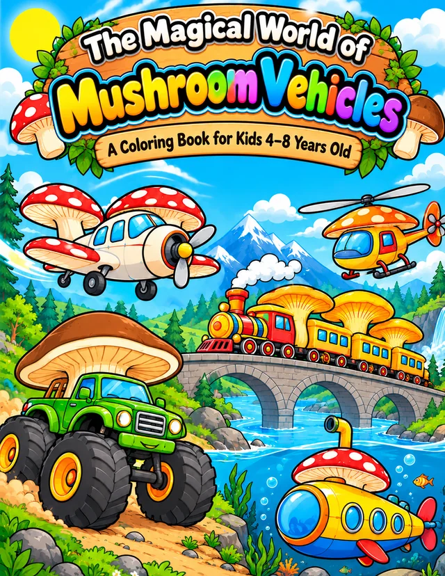 Front cover of The Magical World of Mushroom Vehicles